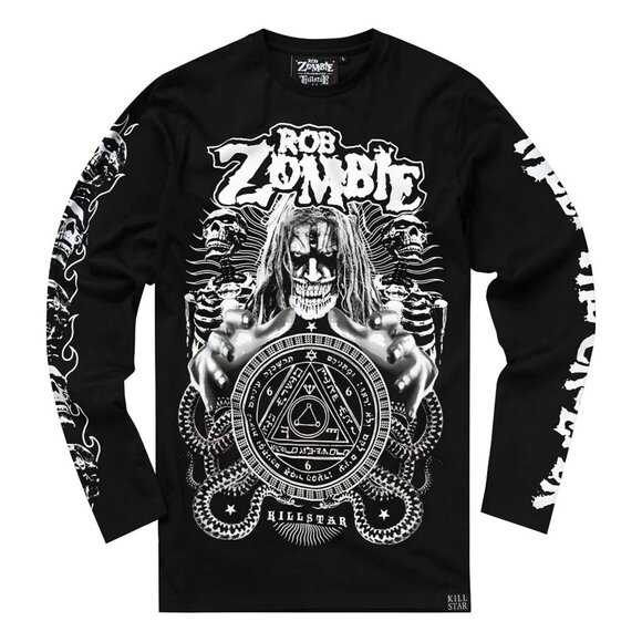 Killstar x Rob Zombie ✦ Magic Long Sleeve Top ✦ Hellbilly Deluxe Collab Graphic - Picture 5 of 6